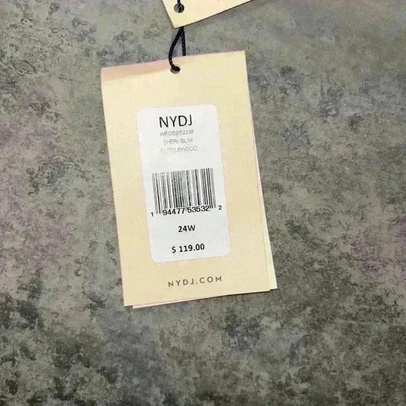 NYDJ Sheri Slim Jean Saddlewood Size - Picture 7 of 8